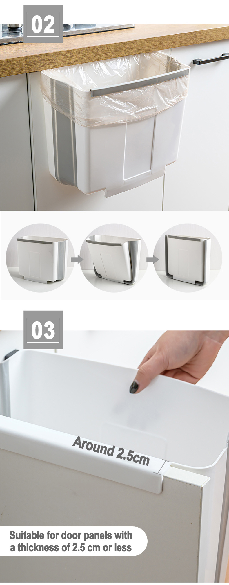 Multiple Purpose Portable Folding Trash Can-3